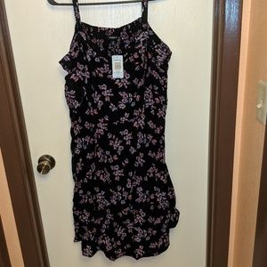 🎊Torrid Floral Black Challis Dress